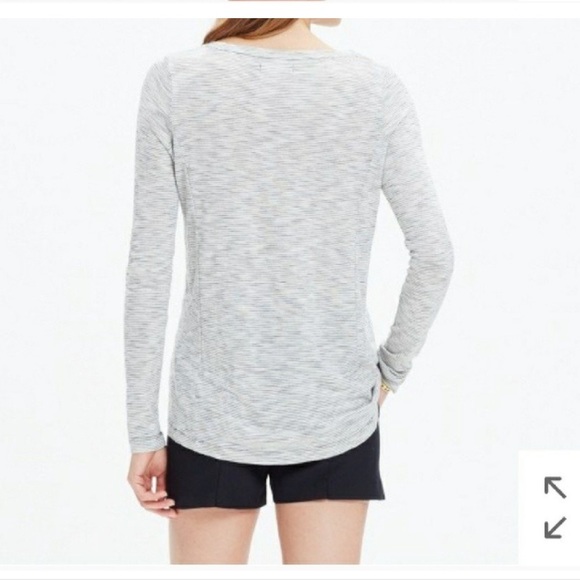 Madewell Anthem Forward-Seam Tee in Mini Stripe - Picture 3 of 8